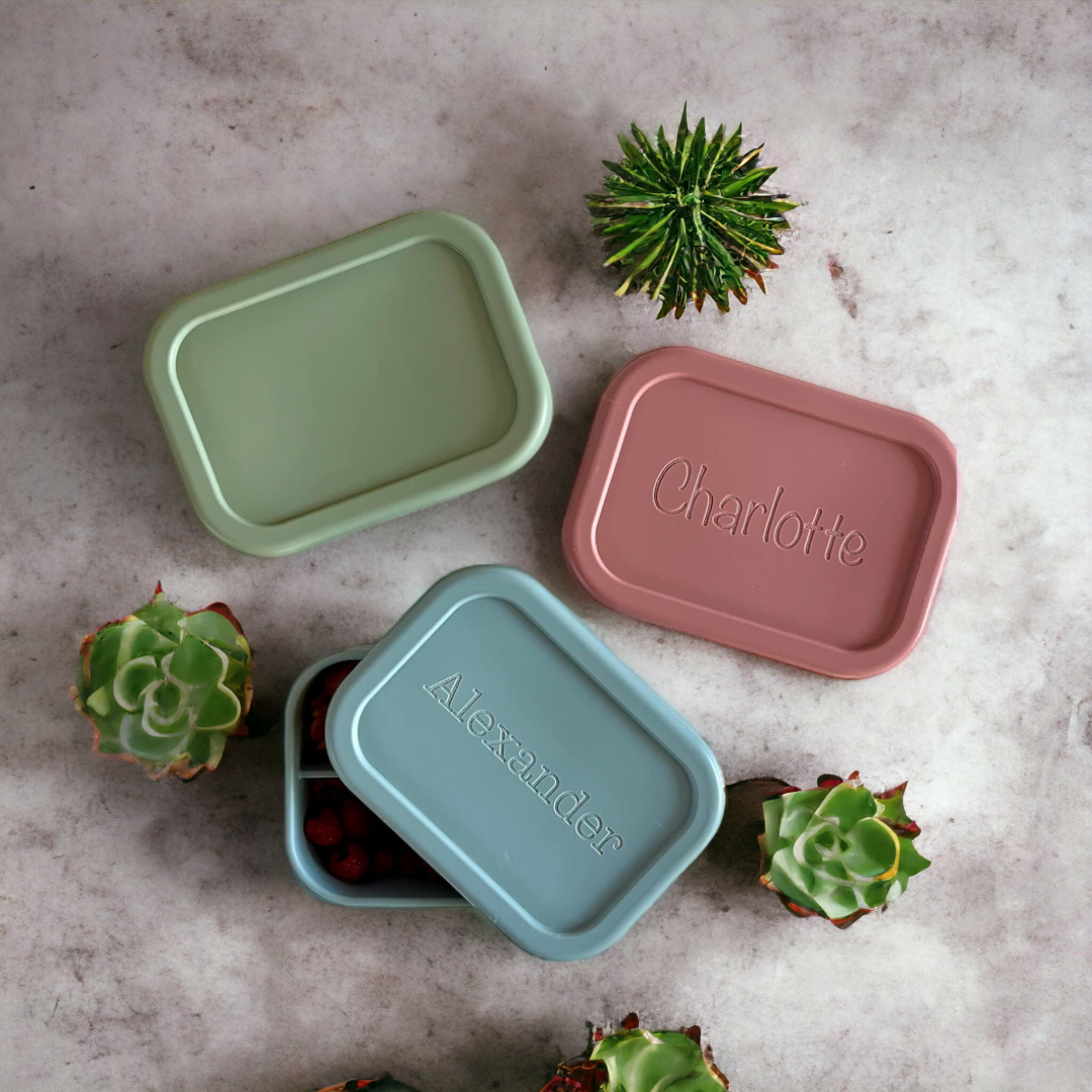 Personalized Silicon Bento School Lunch Boxes