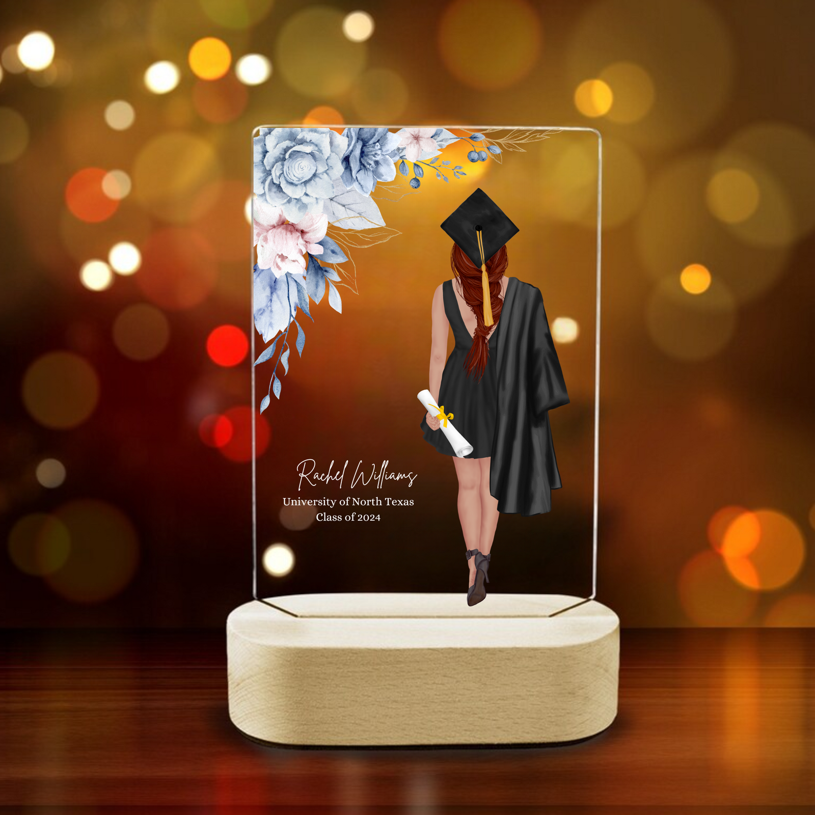 Personalized Masters Graduation gift for Daughter, College graduation Plaque Custom, High school Grad gifts for her