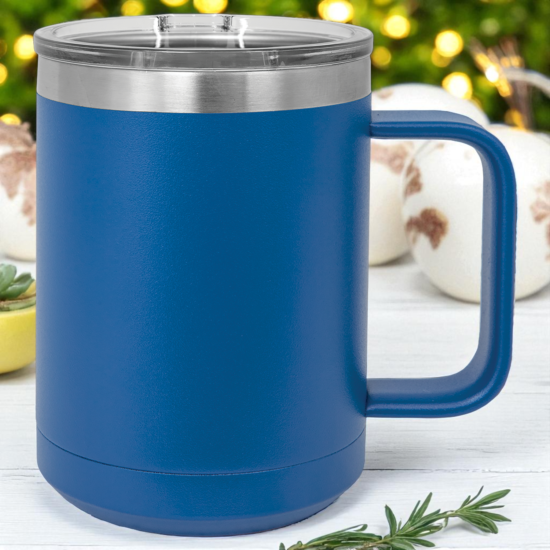 Custom Polar Camel 15 oz Vacuum Insulated Mug with Slider Lid – Personalized Stainless Steel Coffee Mug | Laser Engraved Gift by HP Design