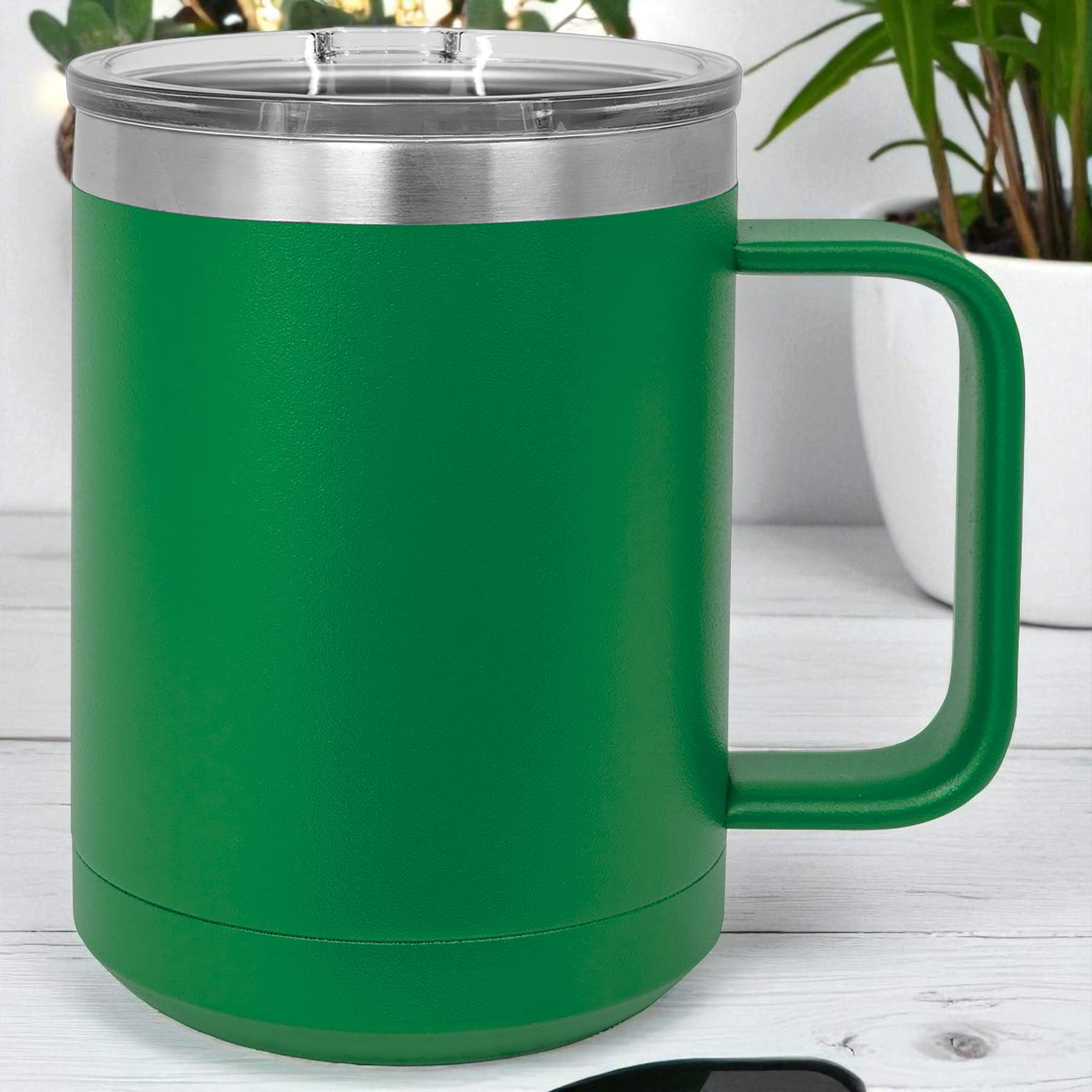 Custom Polar Camel 15 oz Vacuum Insulated Mug with Slider Lid – Personalized Stainless Steel Coffee Mug | Laser Engraved Gift by HP Design