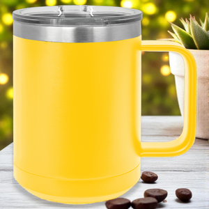 Custom Polar Camel 15 oz Vacuum Insulated Mug with Slider Lid – Personalized Stainless Steel Coffee Mug | Laser Engraved Gift by HP Design