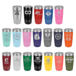 Custom Polar Camel 20 oz. Ringneck Vacuum Insulated Tumbler with Lid – Personalized Stainless Steel Mug for Hot & Cold Drinks