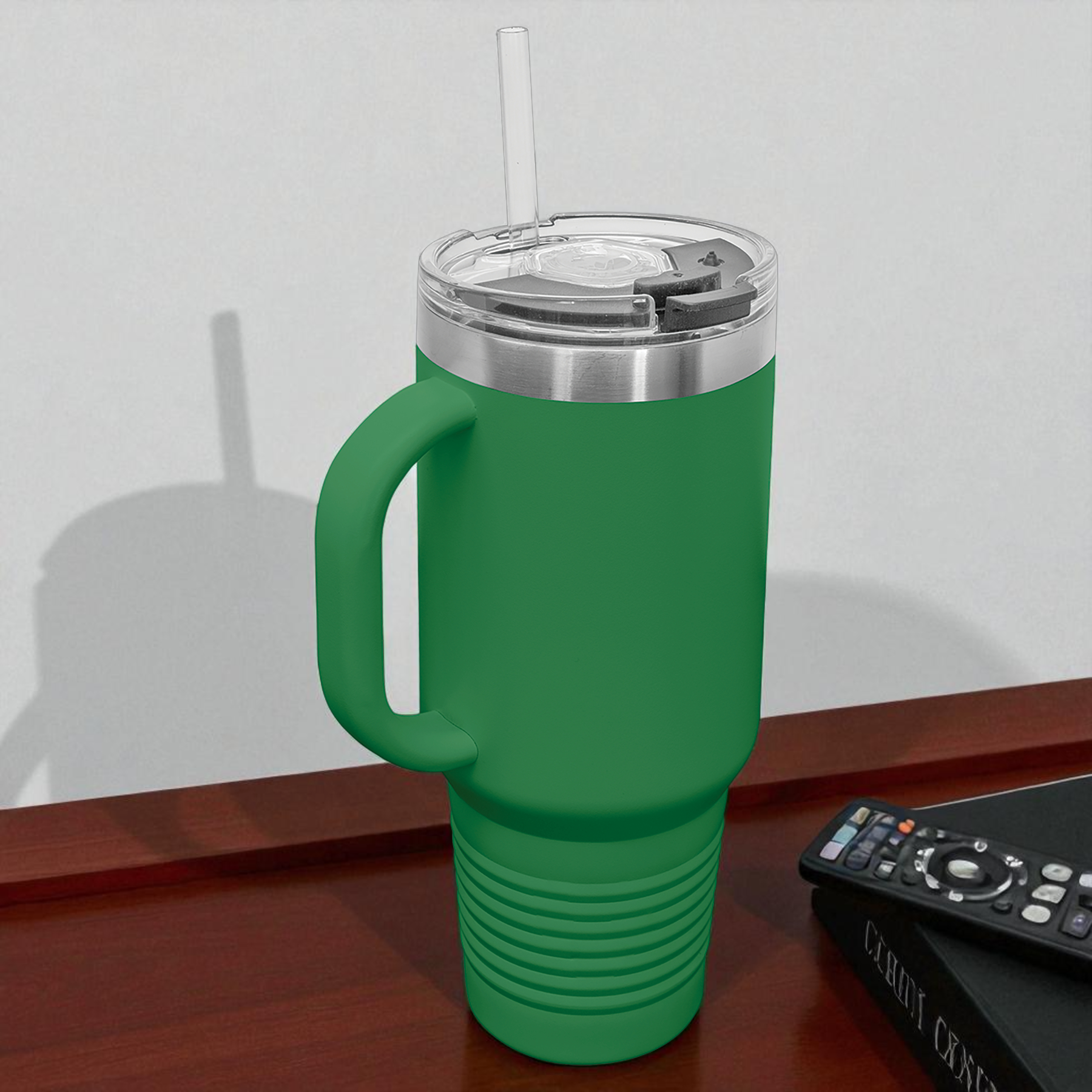 Custom Polar Camel 40 oz. Travel Mug with Handle & Straw – Personalized Stainless Steel Insulated Tumbler