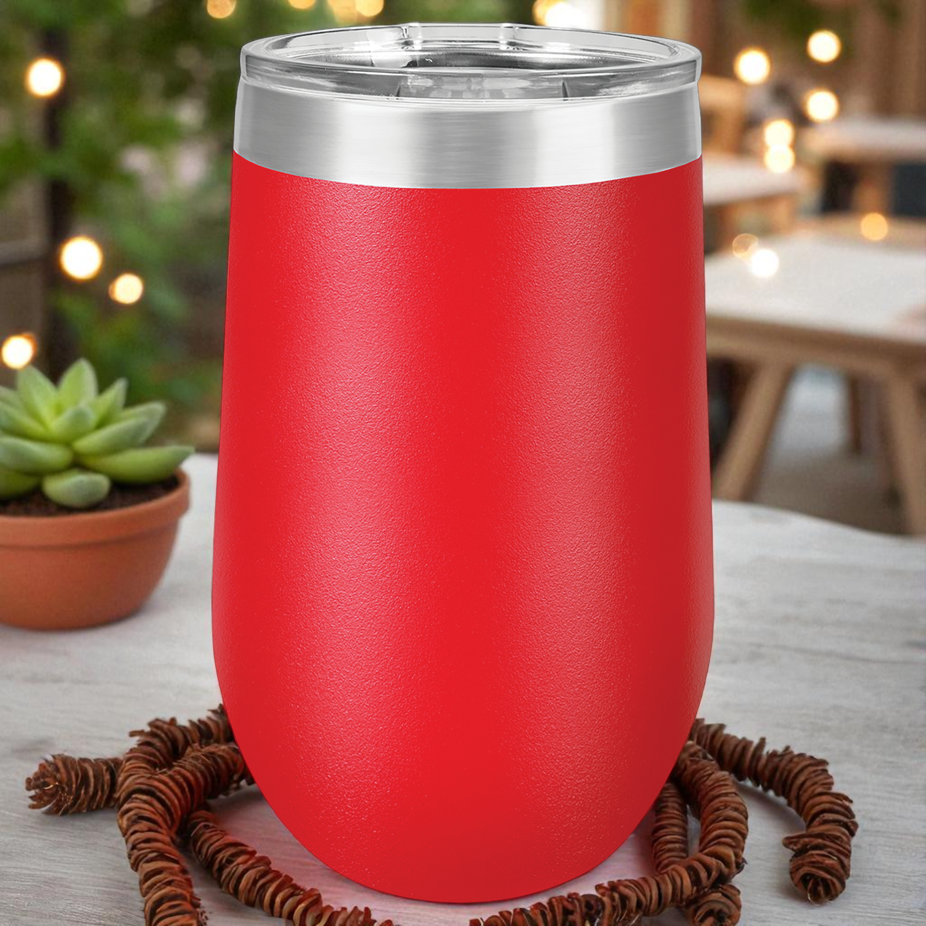 Custom Polar Camel 12 oz & 16 oz Stemless Tumblers with Lid – Personalized Stainless Steel Wine Tumblers | Laser Engraved Gifts by HP Design