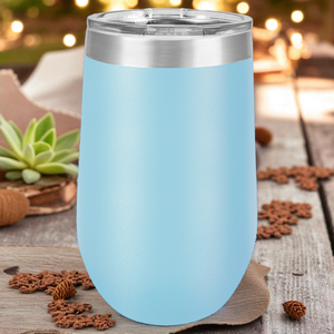 Custom Polar Camel 12 oz & 16 oz Stemless Tumblers with Lid – Personalized Stainless Steel Wine Tumblers | Laser Engraved Gifts by HP Design