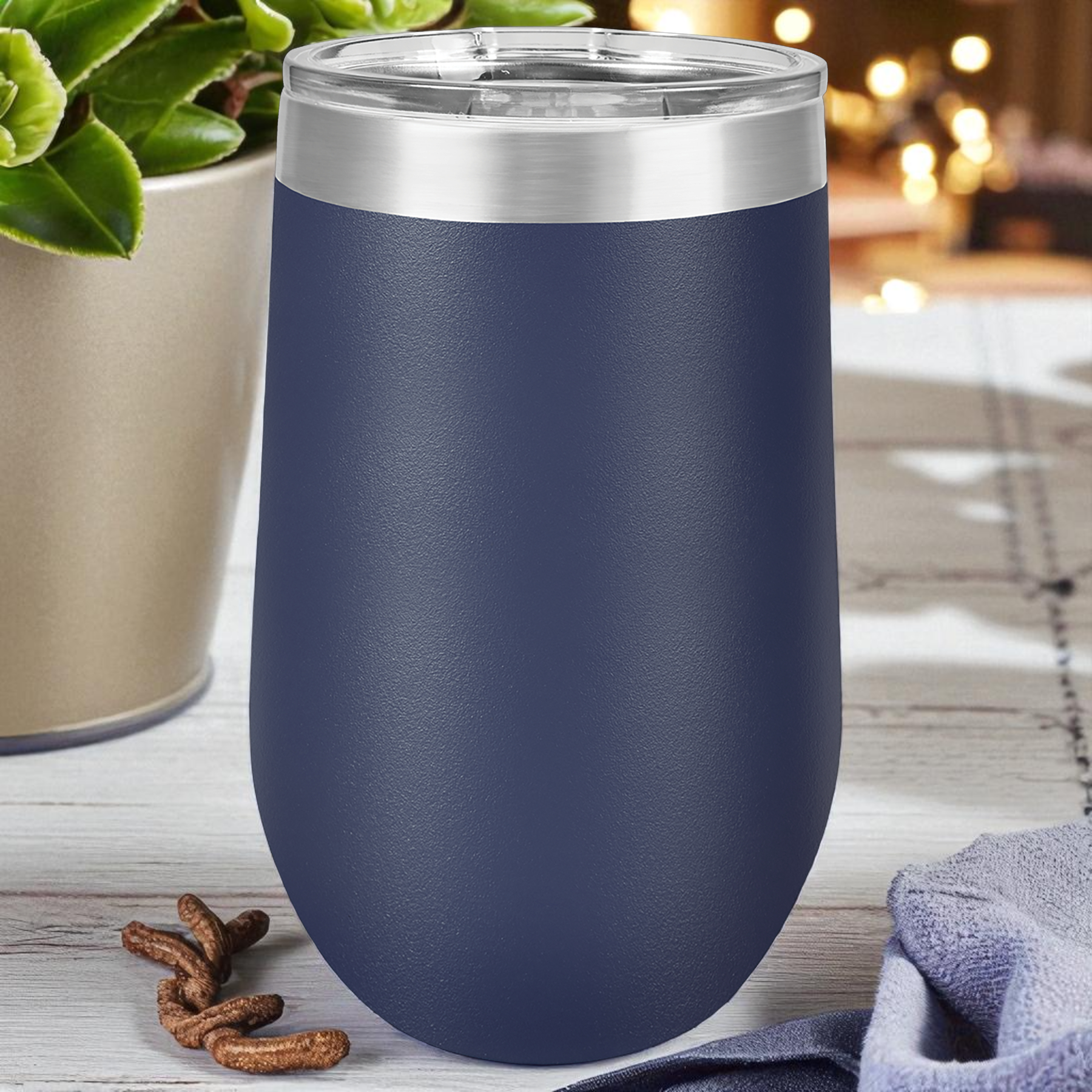 Custom Polar Camel 12 oz & 16 oz Stemless Tumblers with Lid – Personalized Stainless Steel Wine Tumblers | Laser Engraved Gifts by HP Design