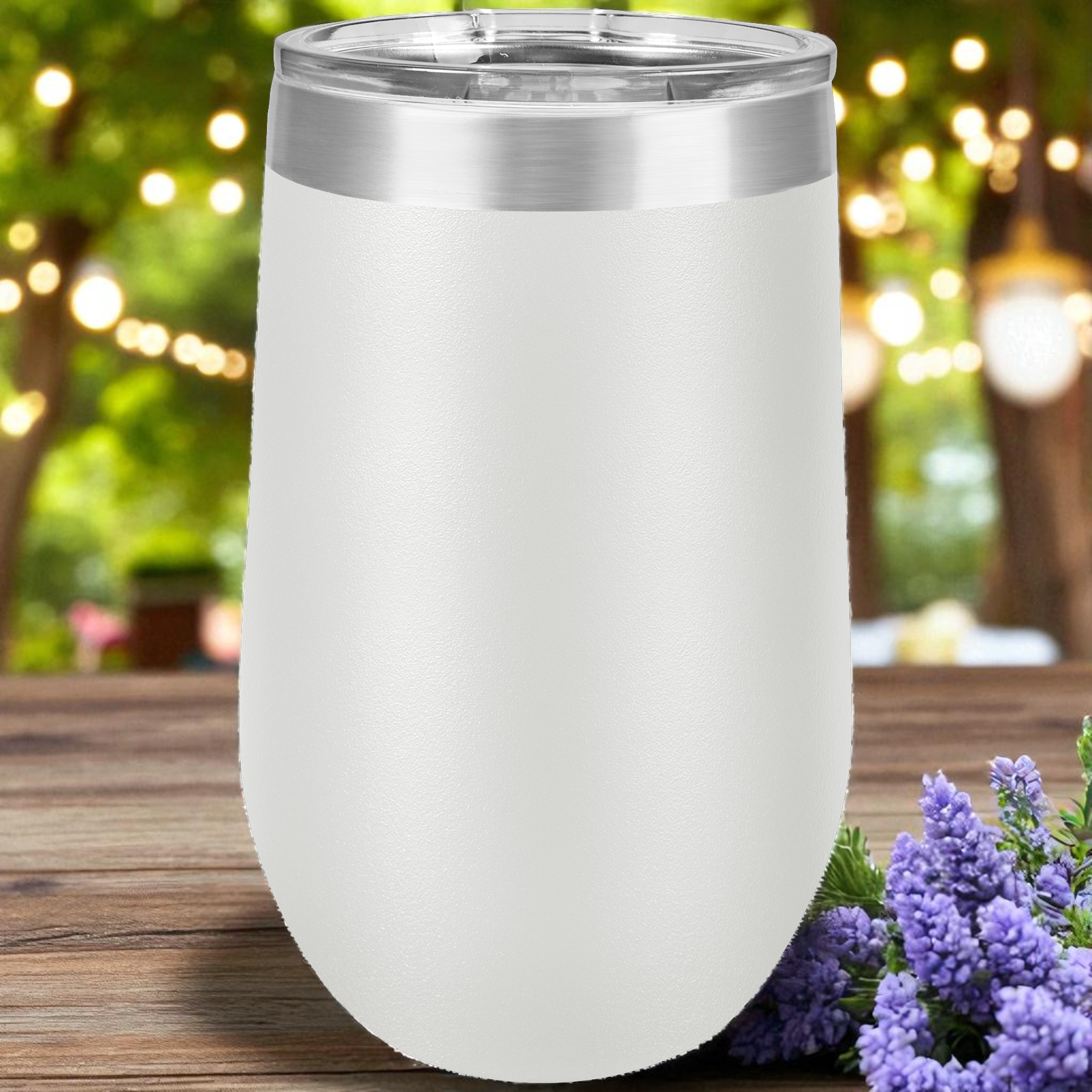 Custom Polar Camel 12 oz & 16 oz Stemless Tumblers with Lid – Personalized Stainless Steel Wine Tumblers | Laser Engraved Gifts by HP Design