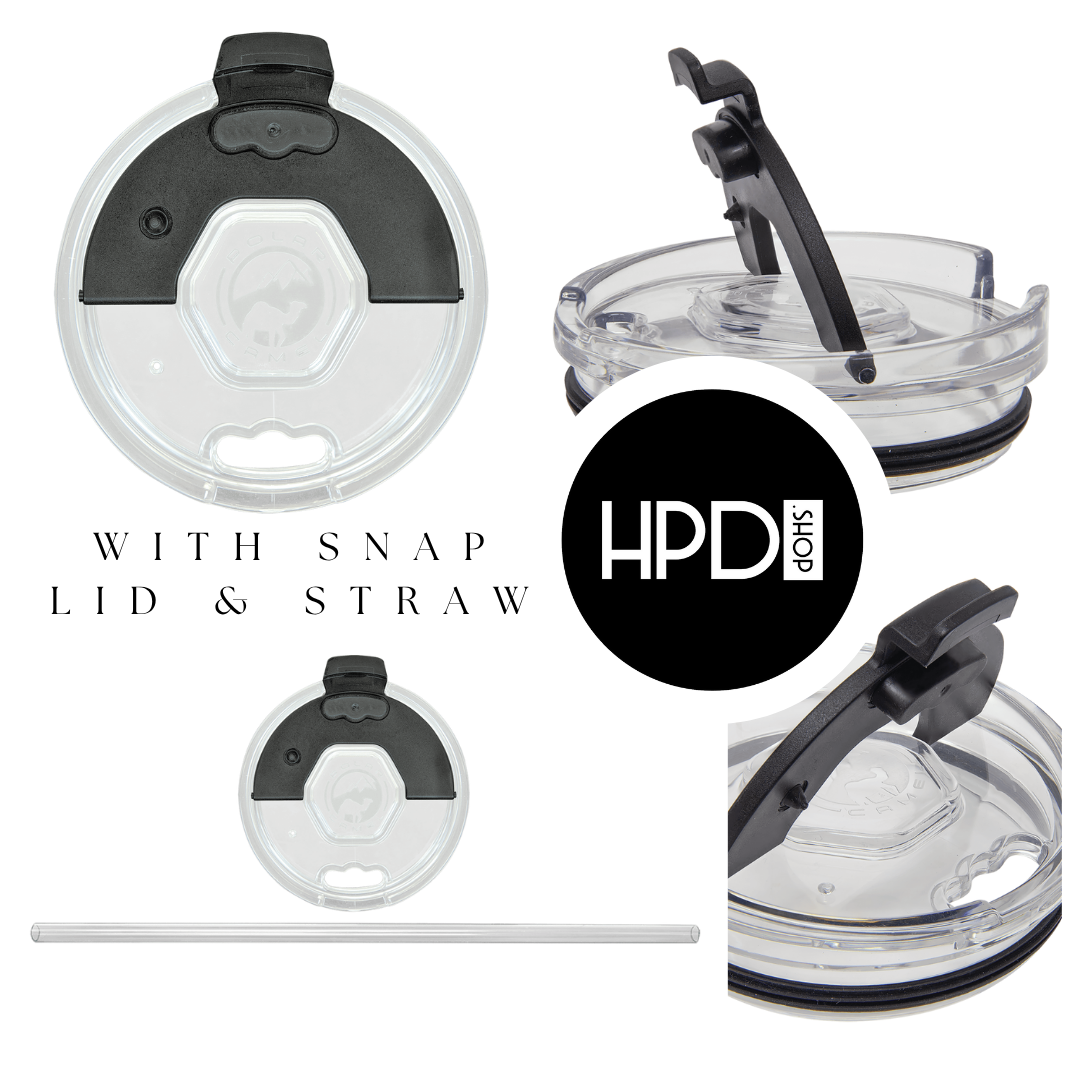 Custom Polar Camel 40 oz. Travel Mug with Handle & Straw – Personalized Stainless Steel Insulated Tumbler