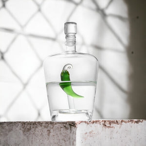 Customizable Tequila Decanter Set with Pepper Decanter and Jalapeño Shot Glasses - The Ultimate Party Companion