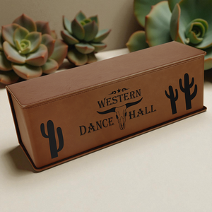 Custom Leatherette Wine Gift Box with Foam Insert – Personalized Wine Bottle Case in Multiple Colors | HP Design