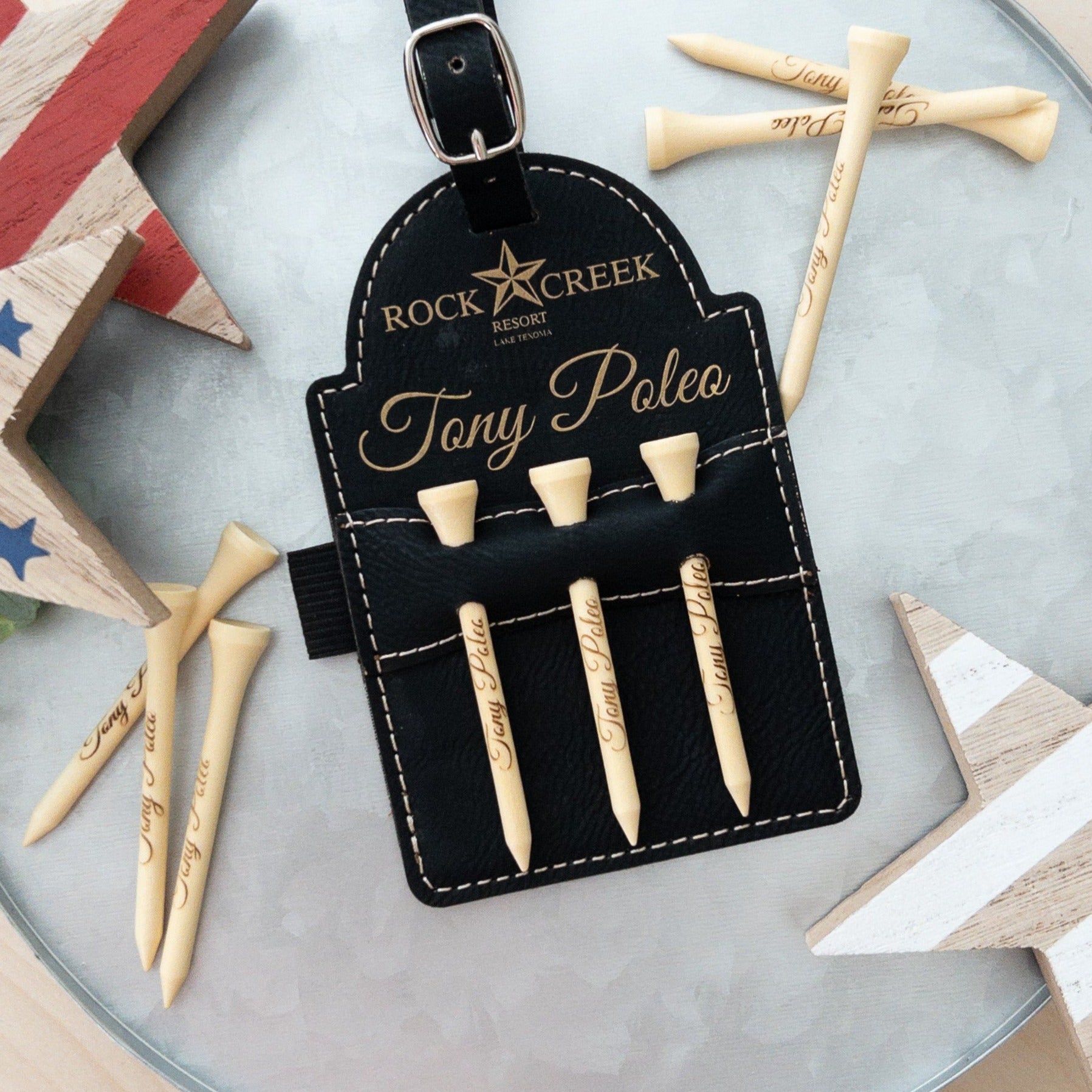 Personalized Engraved Golf Pins and Bag Tag Ultimate Set