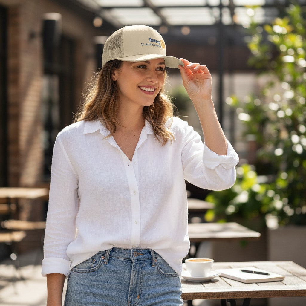 Rotary Baseball Cap – Custom Embroidery or Print