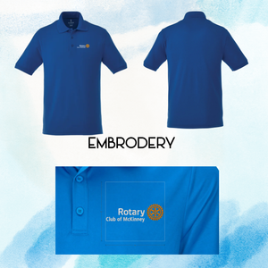 Rotary Club of McKinney Polo Shirt FOR HIM Crandall Easy-Care Polo