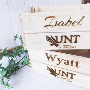 Personalized Graduation Crates