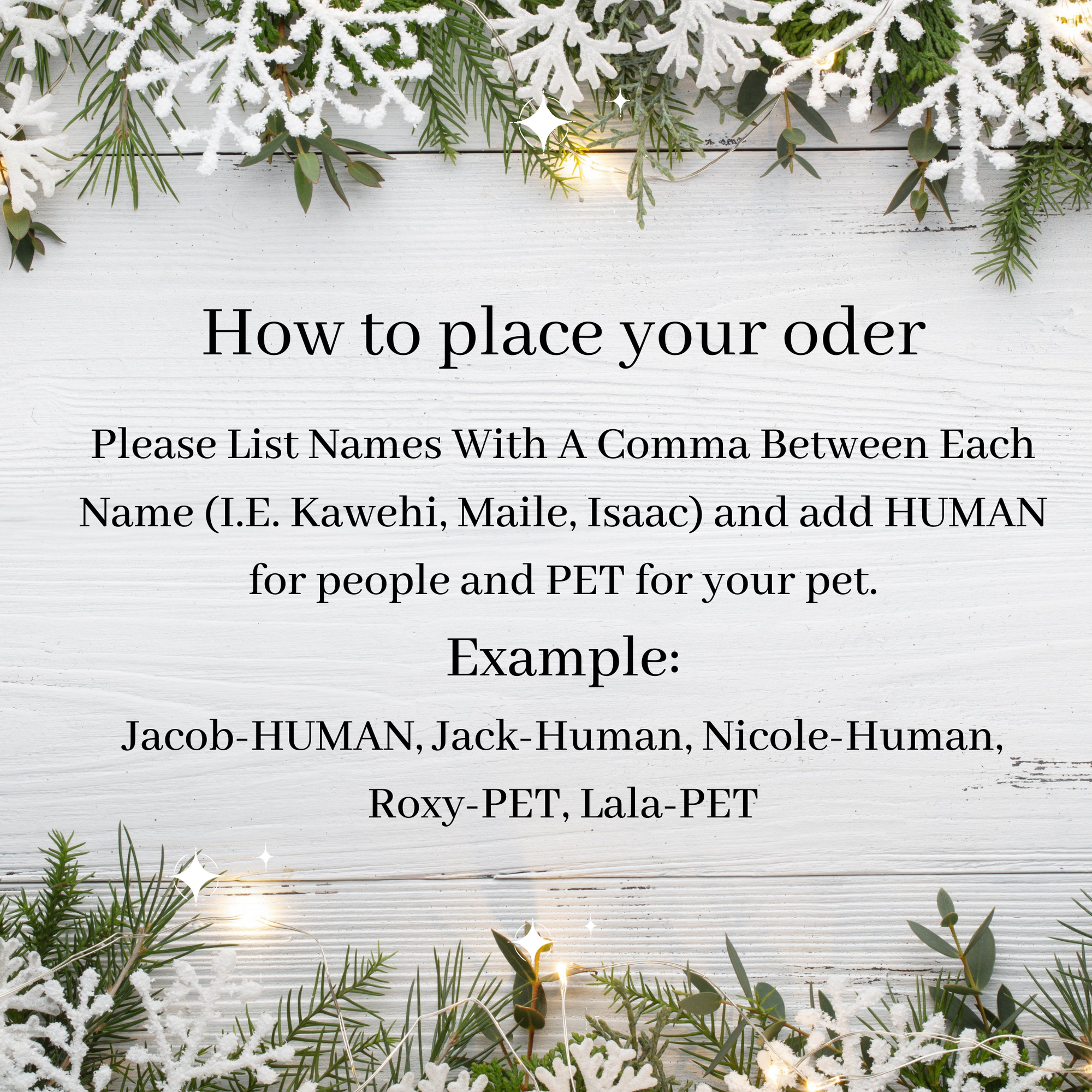 Personalized Tree Ornament Family and Pets