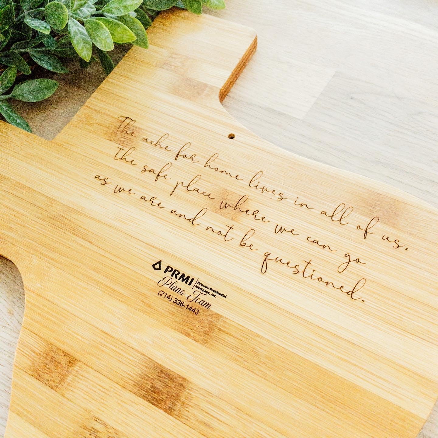 Texas Personalized Cutting Board State Shaped