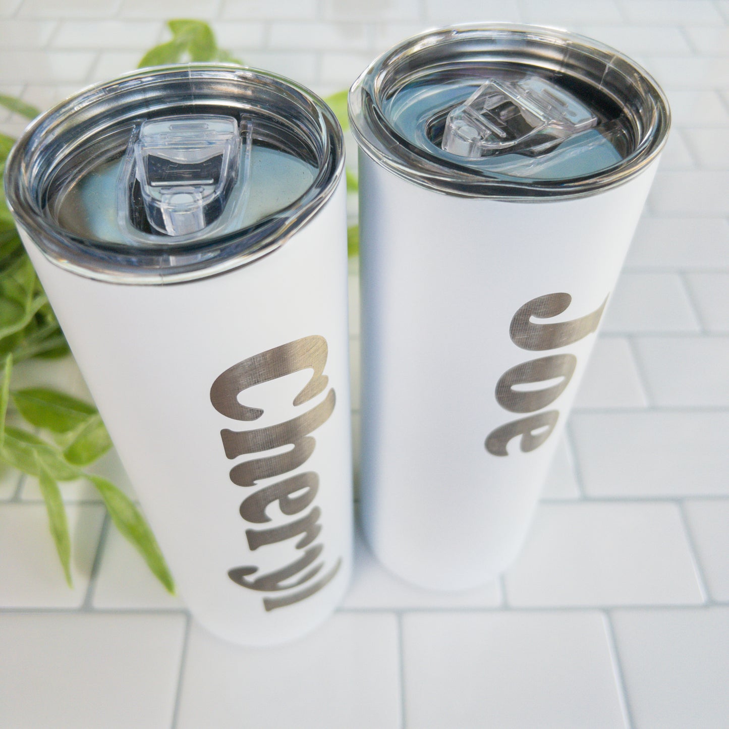 20 oz White Skinny Tumblers: Sleek and Customizable Drinkware for Any Occasion