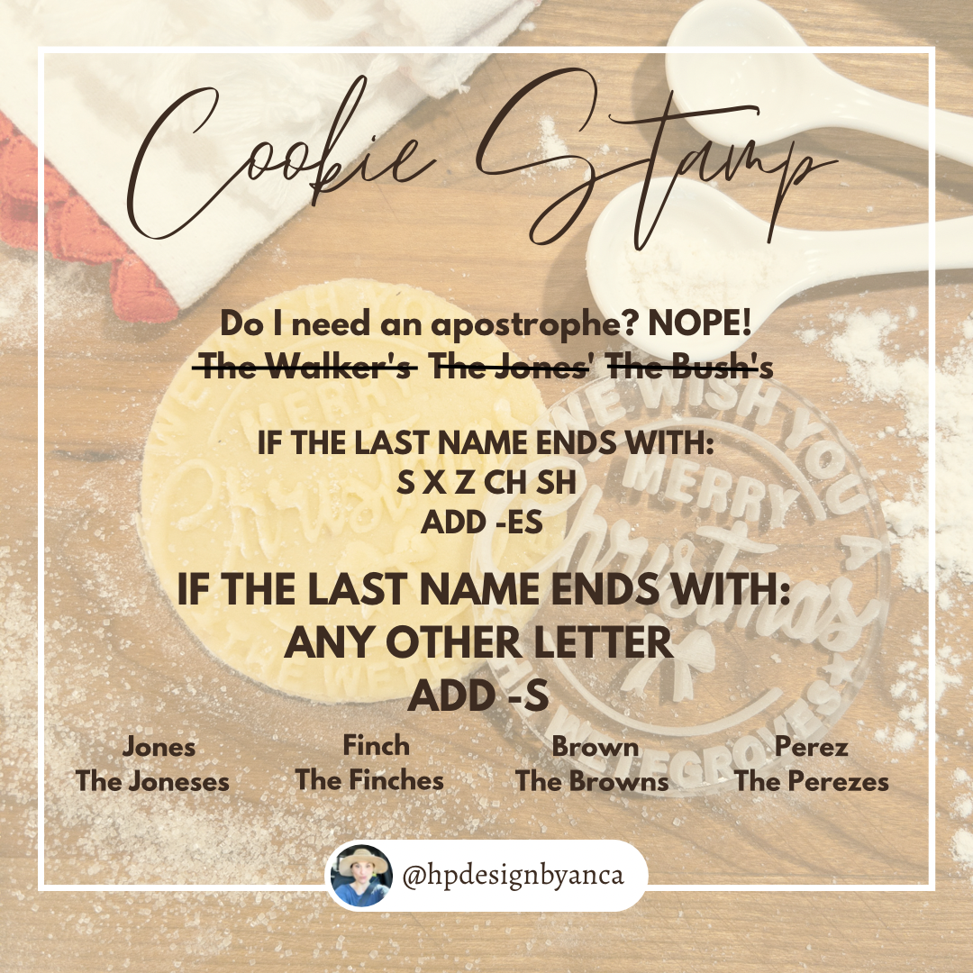 Personalized best sale cookie press